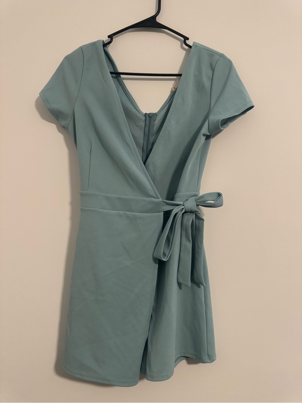 Altar’d State Light Blue Tie Waist Romper